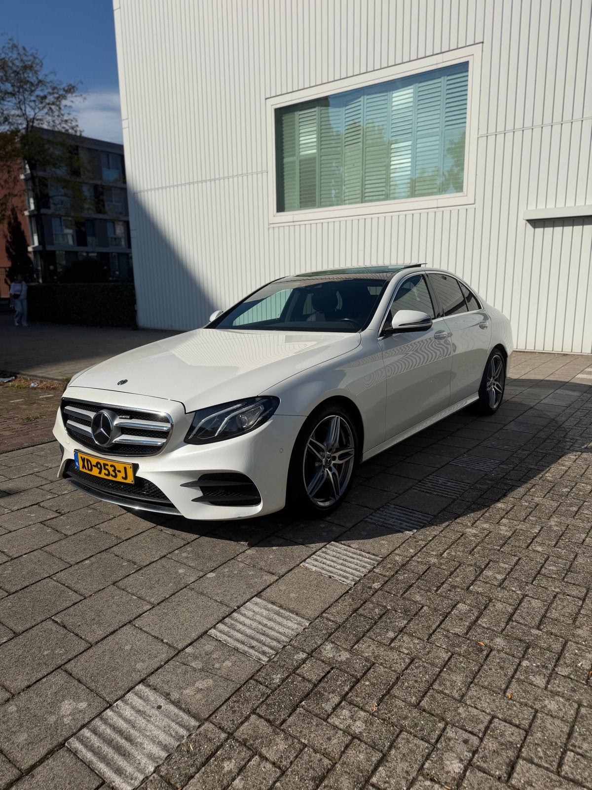 Mercedes-Benz E-Klasse E200 d 150pk 9G-TRONIC 2018 Wit, Auto's, Automaat, Achterwielaandrijving, 4 cilinders, Origineel Nederlands