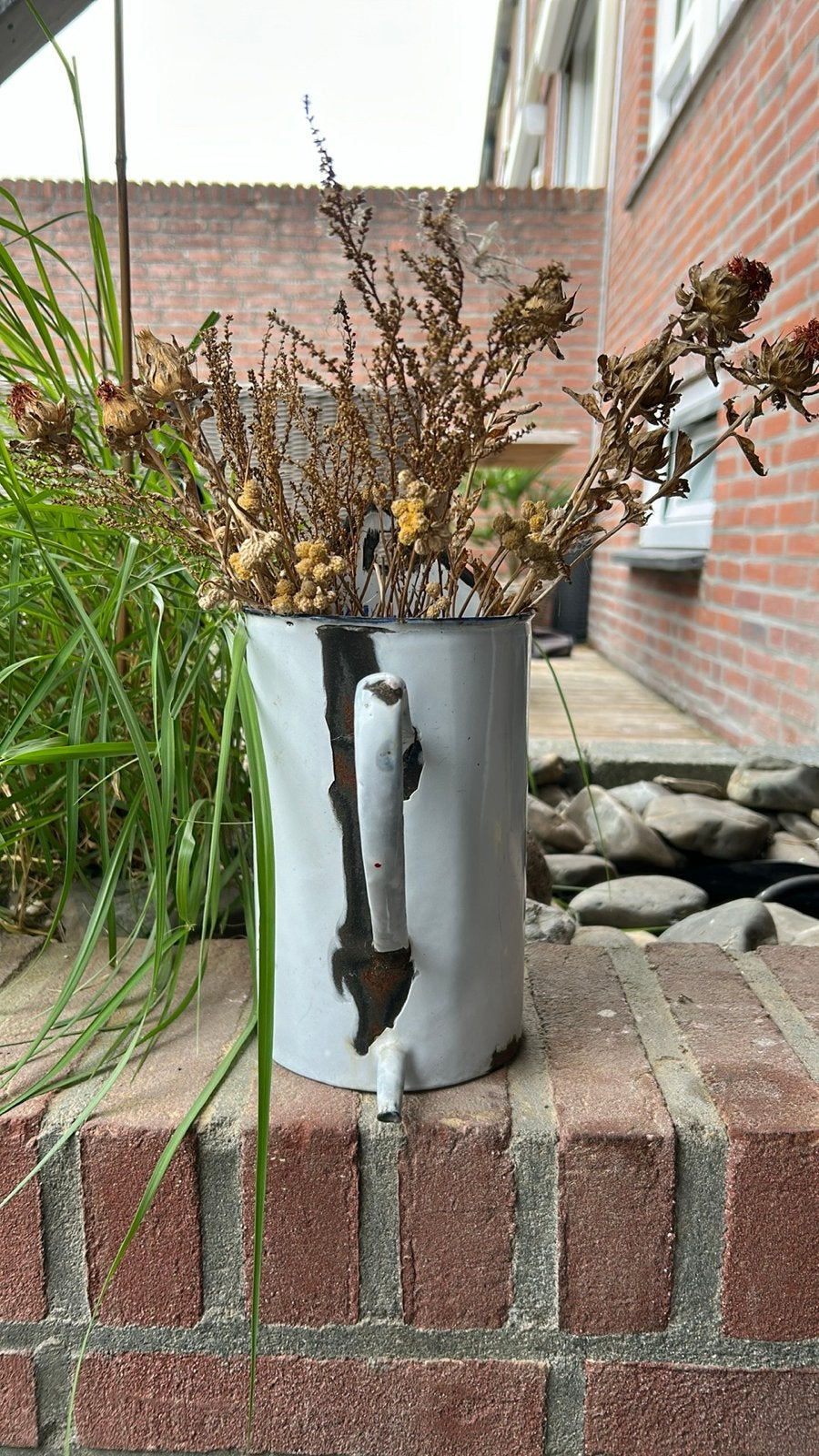 Oud lavement emaille - 2 liter, Ophalen of Verzenden
