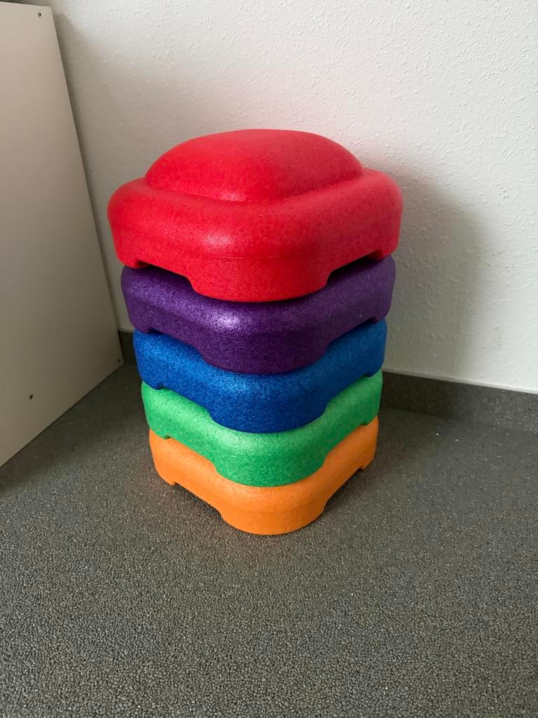 Stapelblokken voor kinderen - Pastelkleurig & Stapelbaar, Ophalen, Zo goed als nieuw