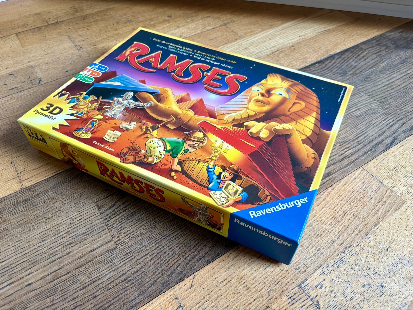 Ramses gezelschapsspel, Drie of vier spelers, Ophalen, Nieuw
