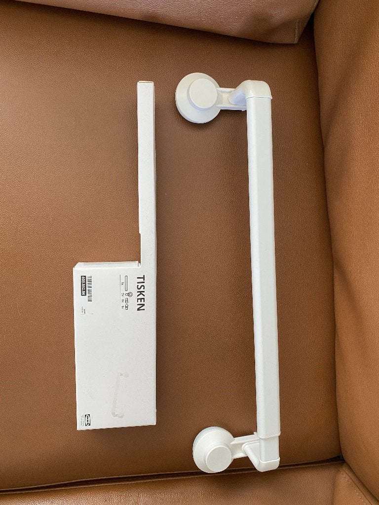 Tisken (Ikea) handdoekrek met zuignap, IKEA, Handdoekenrek, Wit, Nieuw