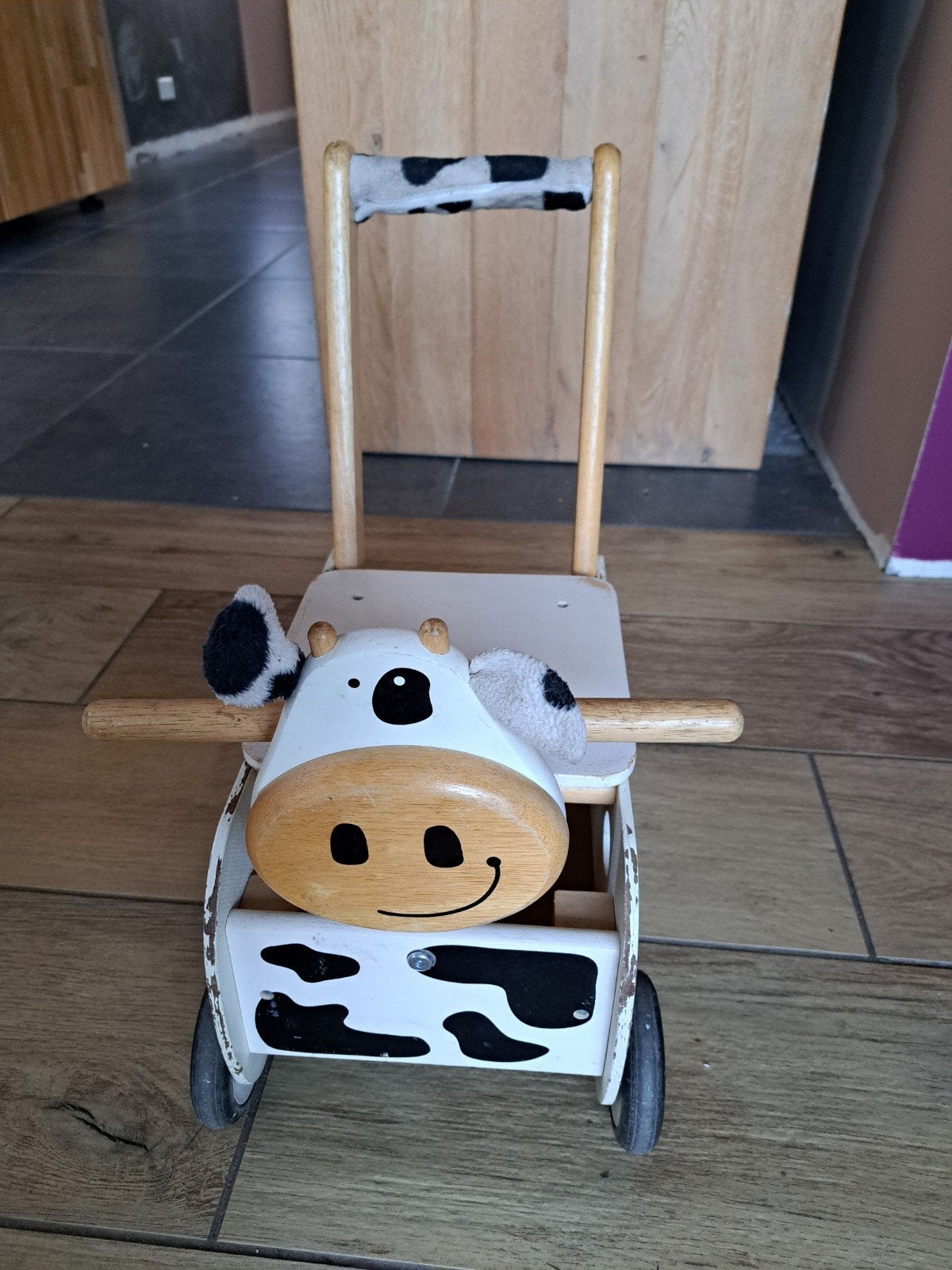 loopwagen koe, Ophalen, Gebruikt