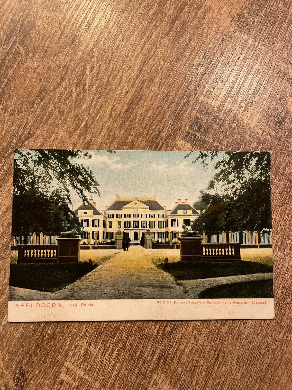 Oude briefkaart Paleis Het Loo Apeldoorn, Ophalen of Verzenden, Gelopen, Gelderland