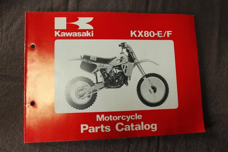 Kawasaki KX80 E / F1982 motorcycle parts catalogue KX 80 E1, Motoren, Handleidingen en Instructieboekjes, Kawasaki, Ophalen of Verzenden