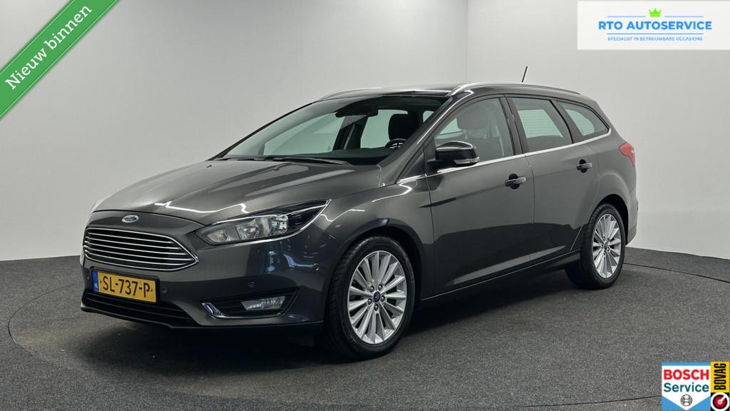 Ford Focus Wagon 1.0 Titanium NAVIGATIE ECC CRUISE LM., Auto's, Gebruikt, Met garantie (alle), Origineel Nederlands, Handgeschakeld