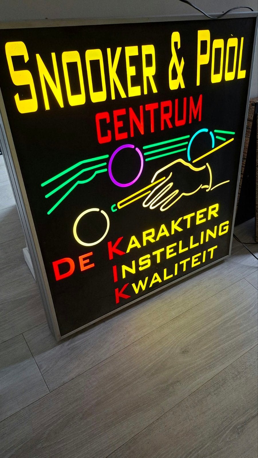 reclame bord lichtbak, Ophalen, Lichtbak of (neon) lamp