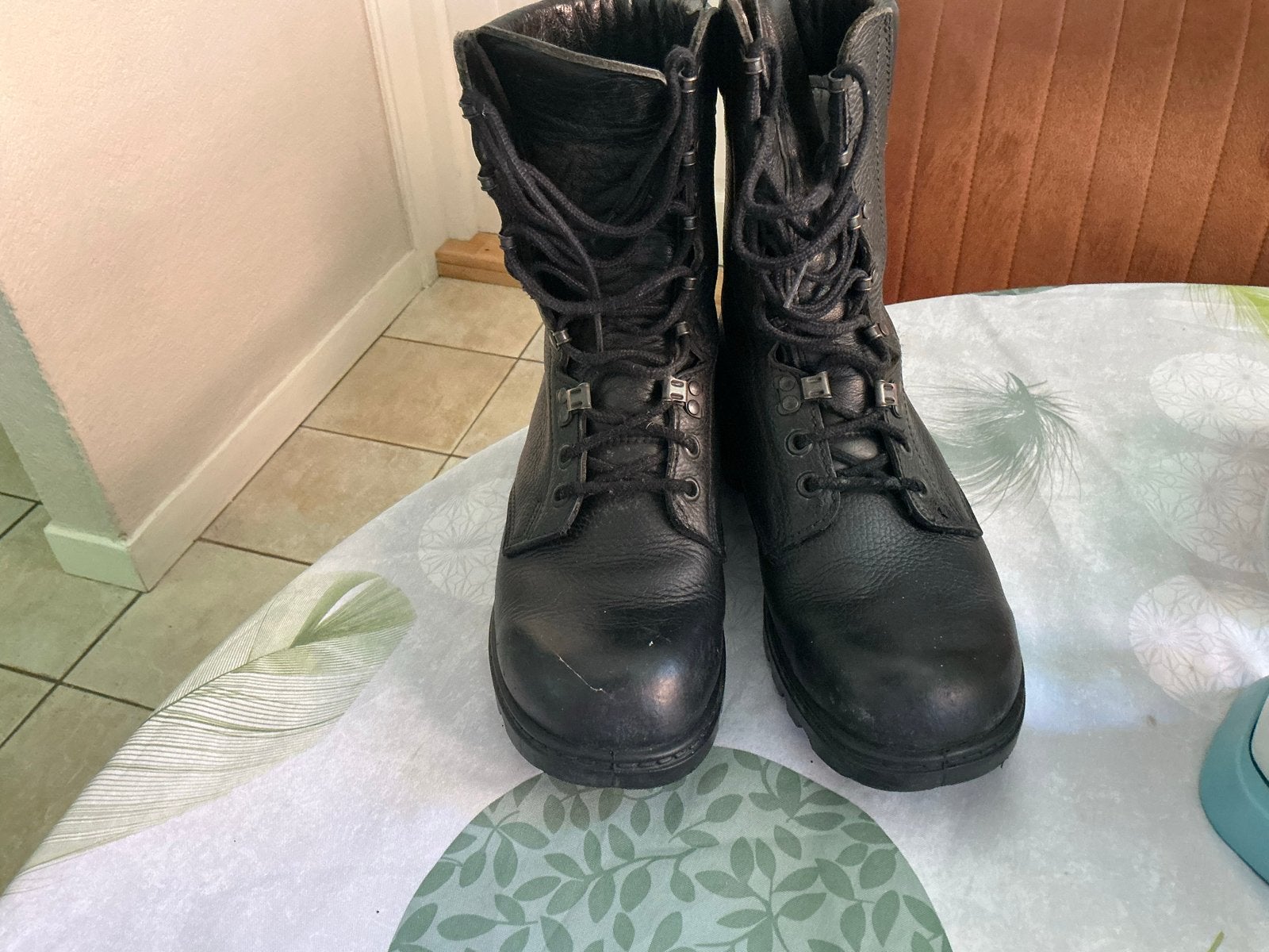 Zwarte Boots Maat 43 - Gedragen, Kleding | Heren, Schoenen, Ophalen of Verzenden, Gedragen, Zwart, Boots