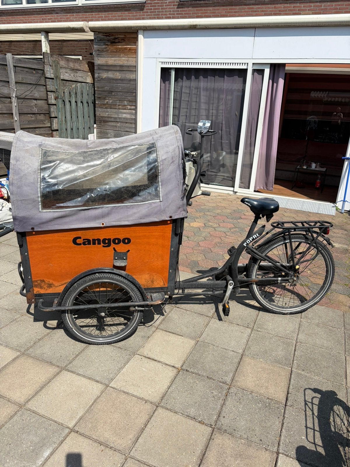 Popal Cangoo Bakfiets, Ophalen, Gebruikt, 4 kinderen of meer