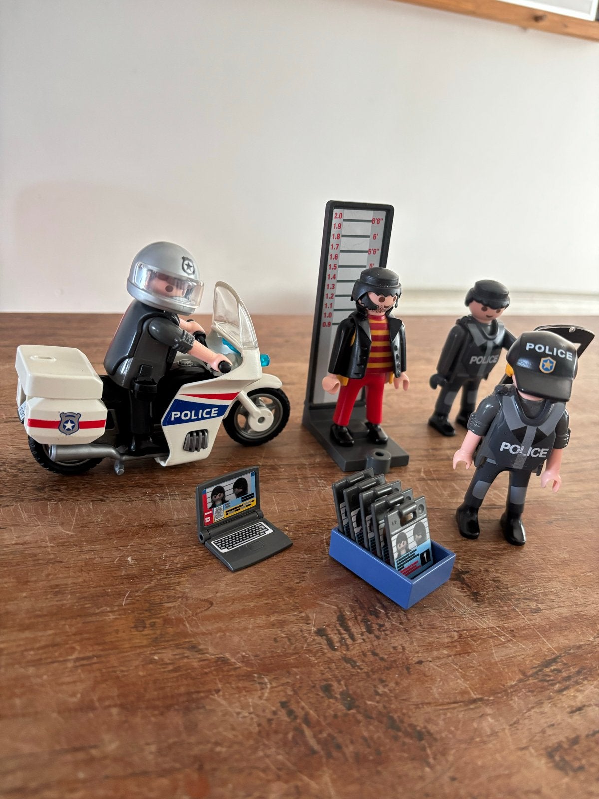 Playmobil Politie Set met Motor, Figuren en Accessoires, Kinderen en Baby's, Speelgoed | Playmobil, Gebruikt, Complete set, Voertuig
