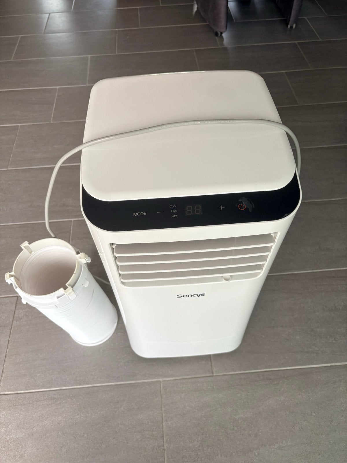 Sencys Mobiele Airco 8000 BTU/u - Koelen en Ontvochtigen, Gebruikt, Minder dan 60 m³, 3 snelheden of meer, Ophalen of Verzenden