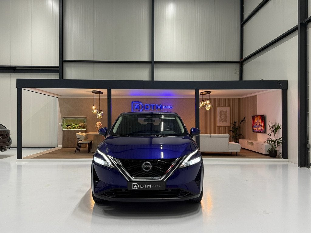 Nissan Qashqai Nissan Qashqai 1.3 MHEV 158pk X-tronic Busine, Auto's, Nissan, 4 cilinders, Blauw, Leder en Stof, Origineel Nederlands