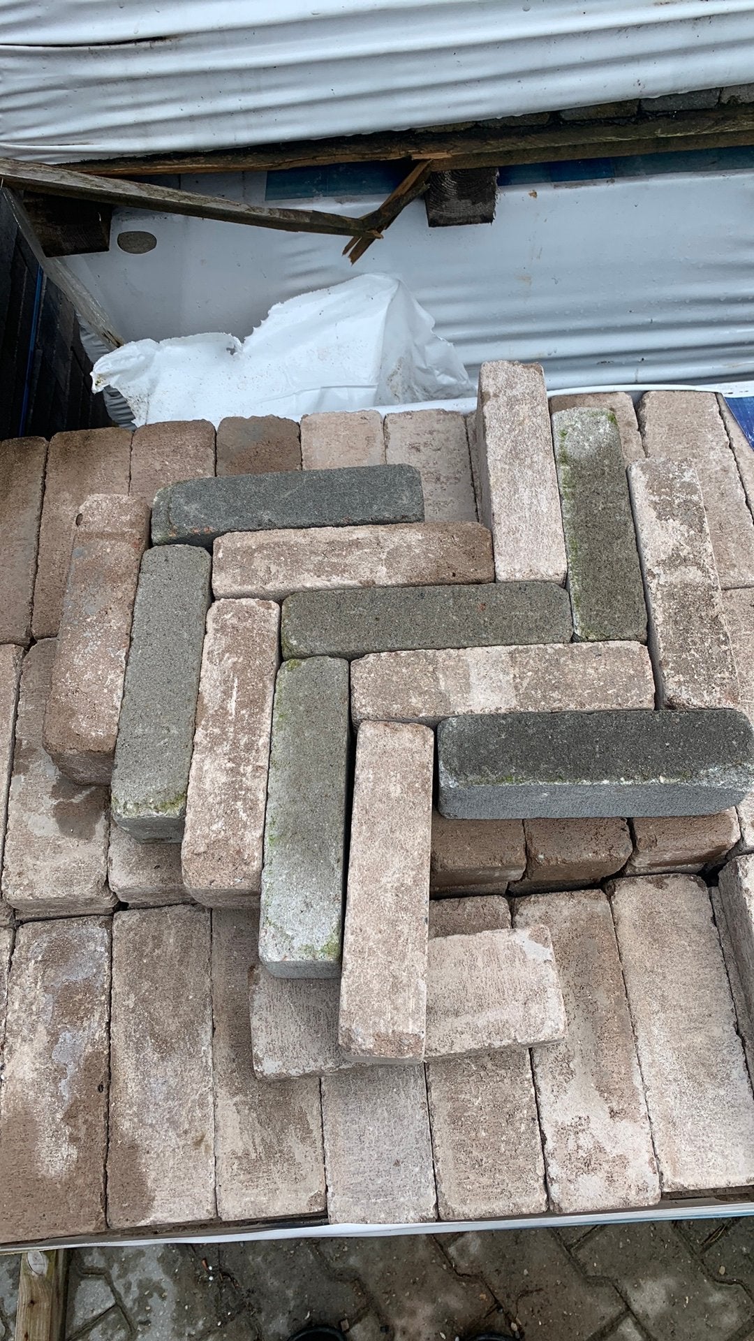 Gemixte partij trommel waalformaten, Klinkers, Nieuw, Ophalen of Verzenden, 10 m² of meer