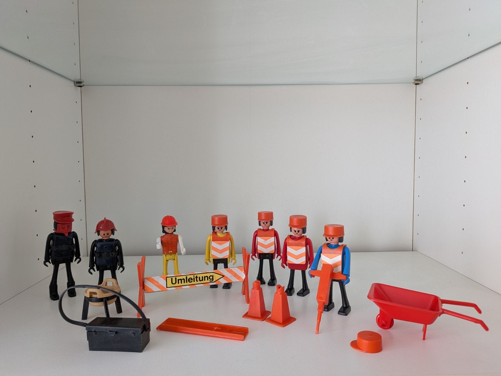 Playmobil - playing bouwplaats set met figuren en accessoire, Ophalen of Verzenden, Gebruikt