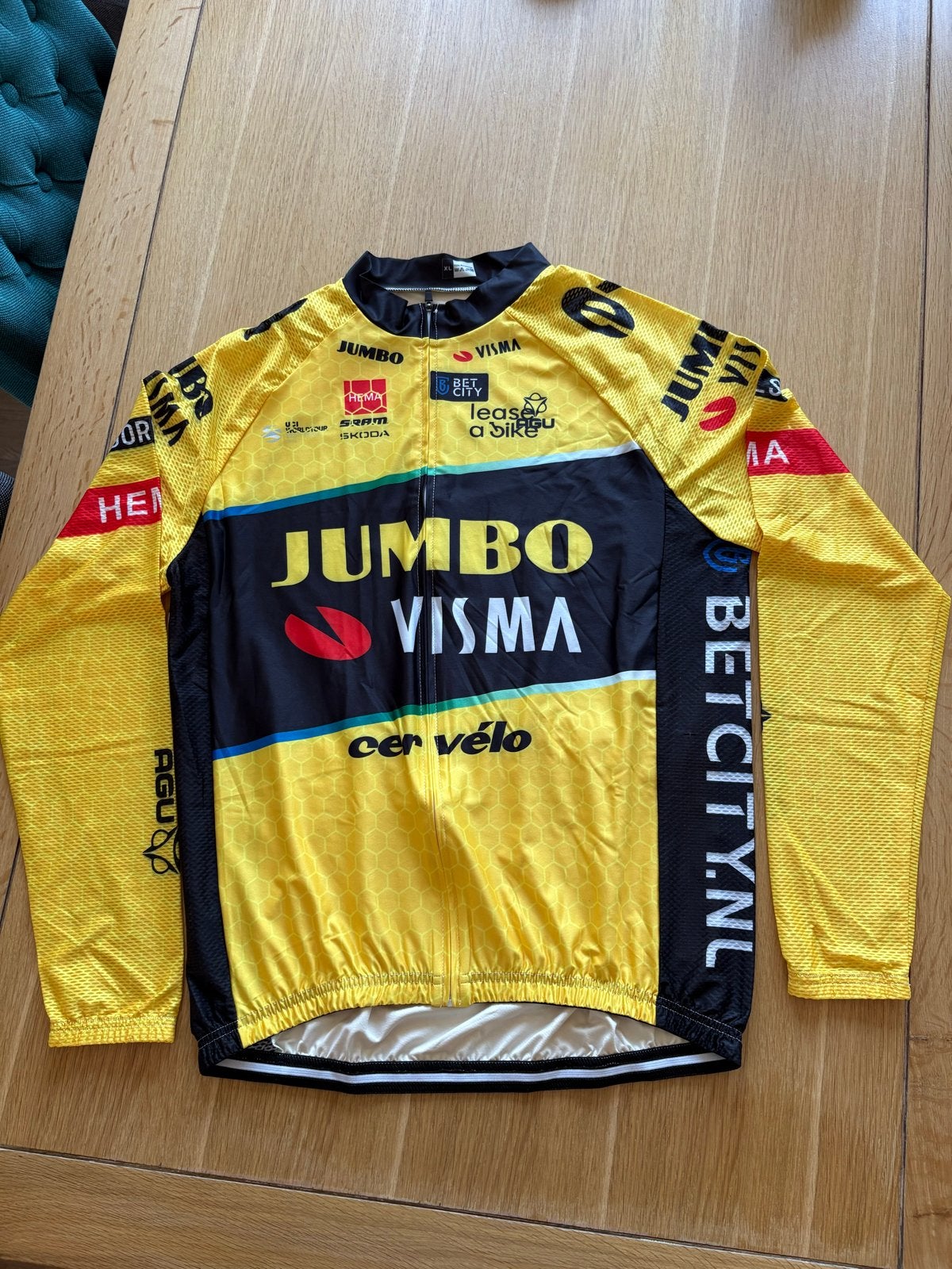 Jumbo Visma Wielershirt Lange Mouwen - Maat XL, Ophalen of Verzenden, Zo goed als nieuw, Kleding