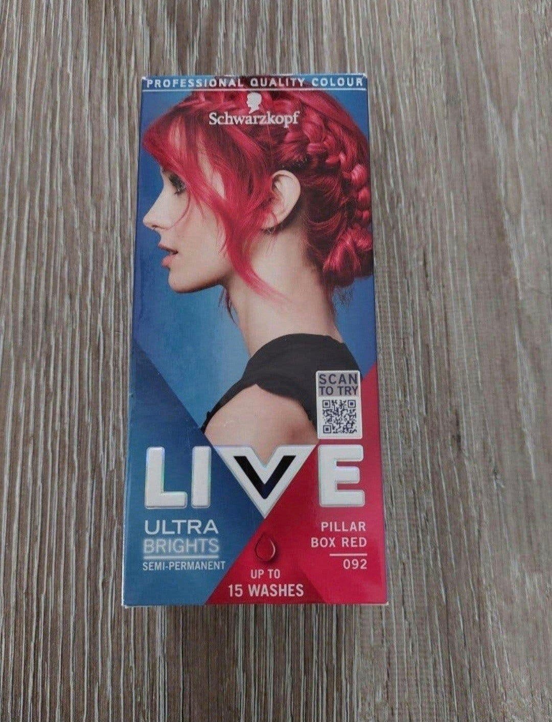 Schwarzkopf LIVE Ultra Brights Pillar Box Red haarverf, Ophalen of Verzenden, Nieuw, Overige typen