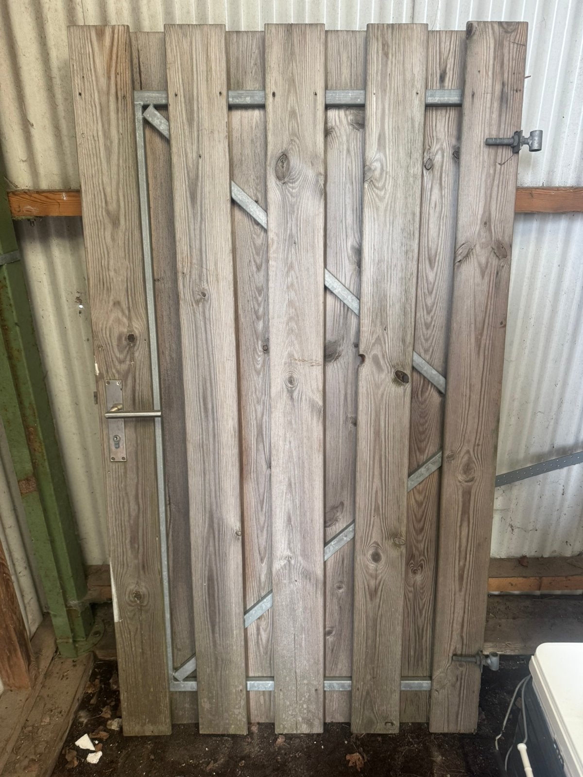 Schutting deur op stalen frame 100x180cm gebruikt, Tuin en Terras, Ophalen, 1 tot 2 meter, Minder dan 3 meter, Zo goed als nieuw