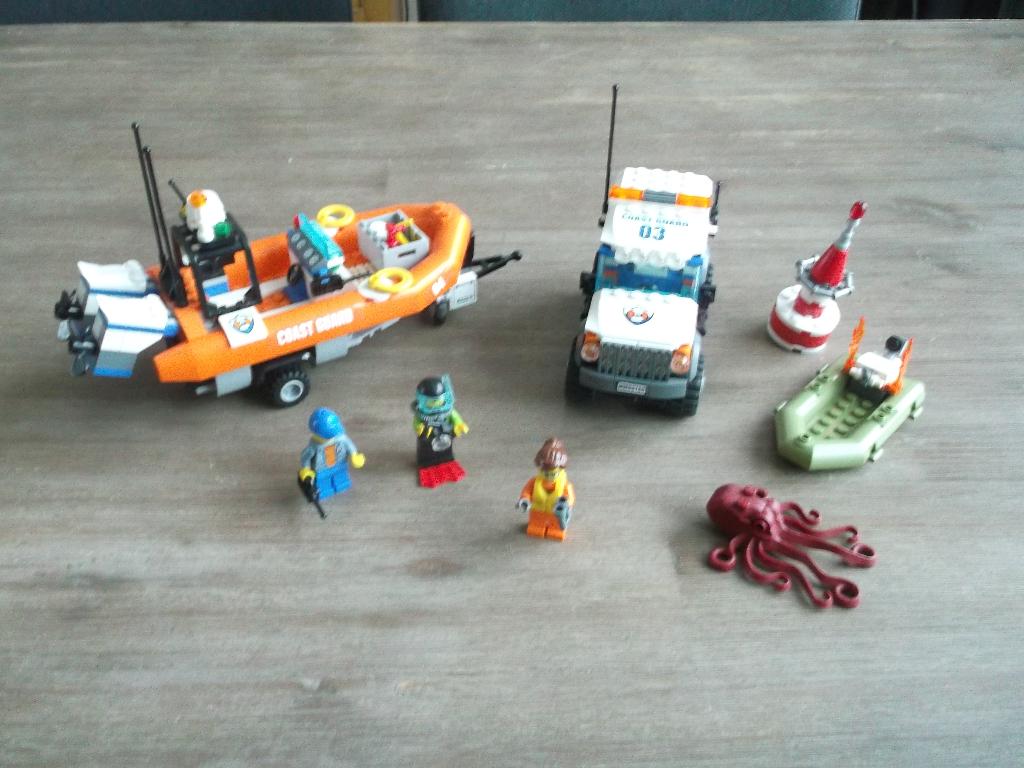 lego coast guard 60165 4x4 response unit (2017), Ophalen of Verzenden, Gebruikt, Complete set, Lego