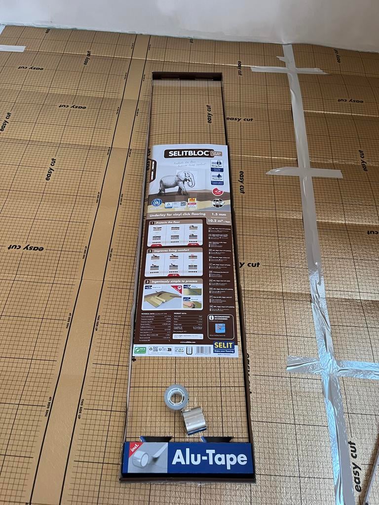 SELITBLOC Ondervloer rest stuk circa 4,5 m², Ophalen, Kunststof, Overige typen, Nieuw