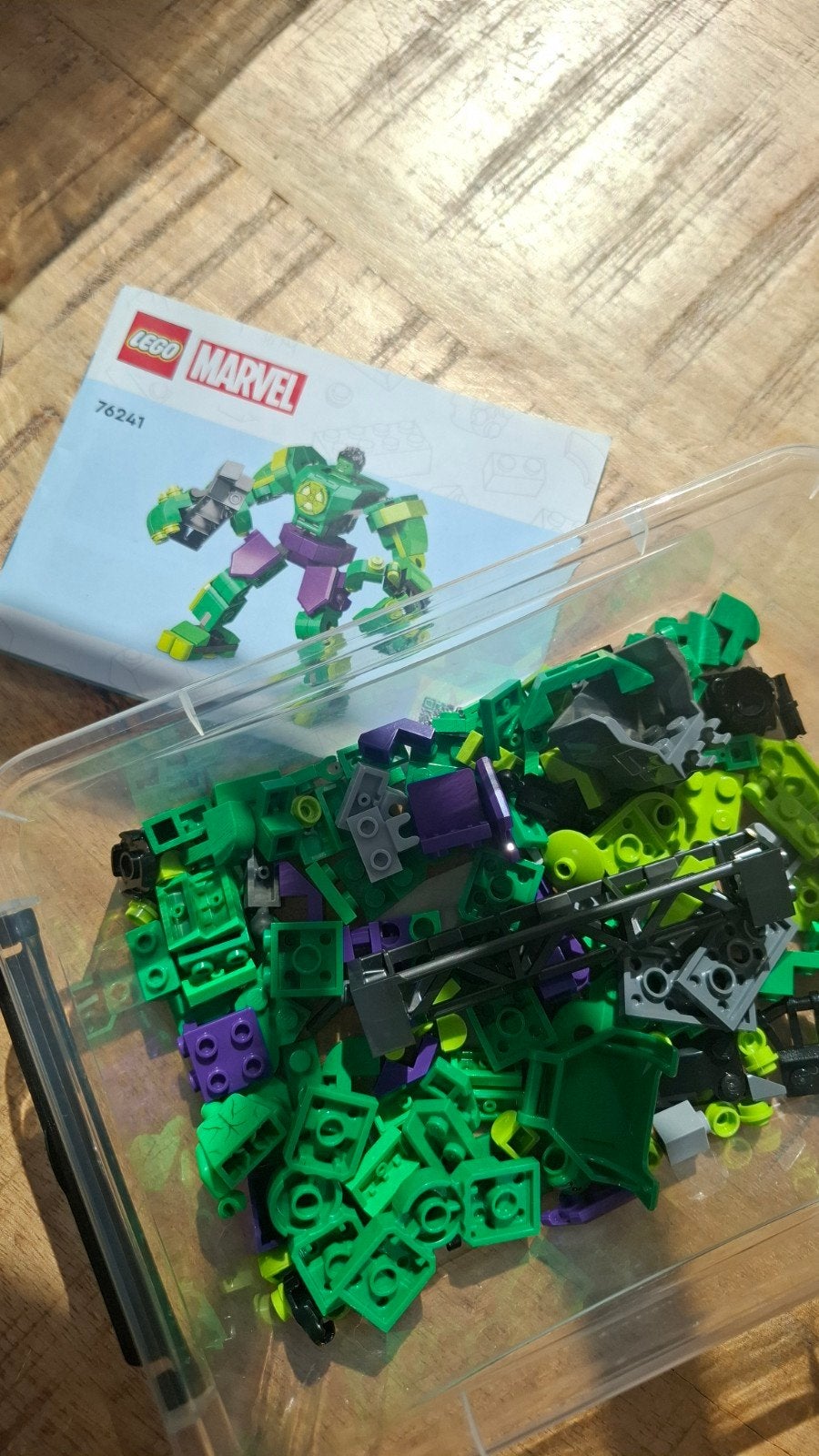 LEGO Marvel Hulk Mech Armor 76241 - met handleiding, Ophalen, Marvel, Lego, Zo goed als nieuw