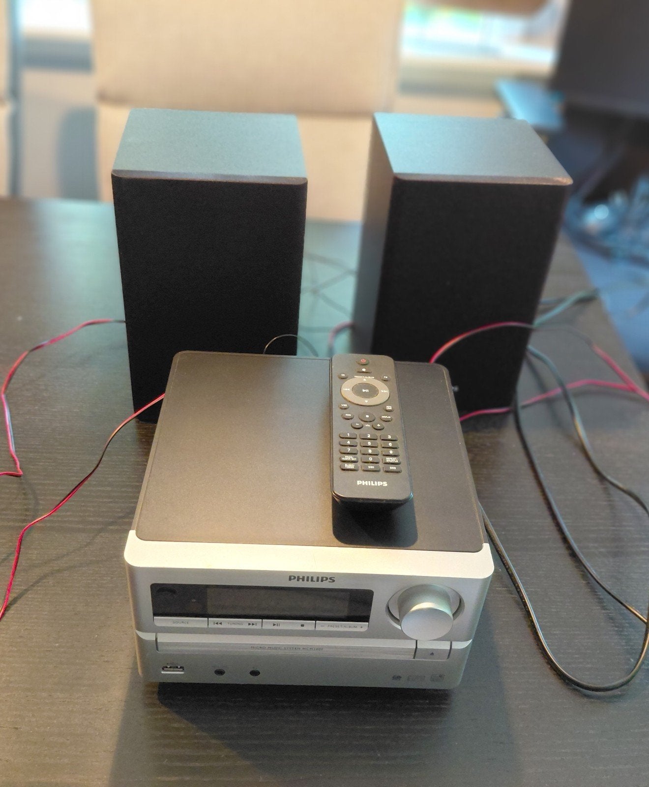 Philips Microset met CD-speler, radio en speakers, Philips, Gebruikt, Microset, Tuner of Radio
