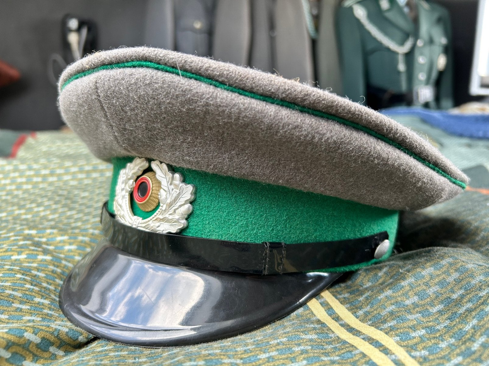 DDR grenztruppen schirmmütze Reunificatie., Ophalen of Verzenden, Overige soorten, Duitsland, Overige typen