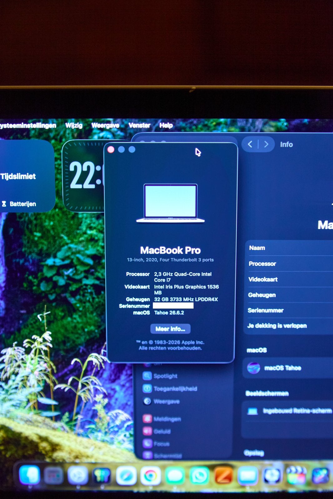 Foto 11 van Macbook pro 13 inch i7 32gb ram 512gb ssd 4 thunderbolt