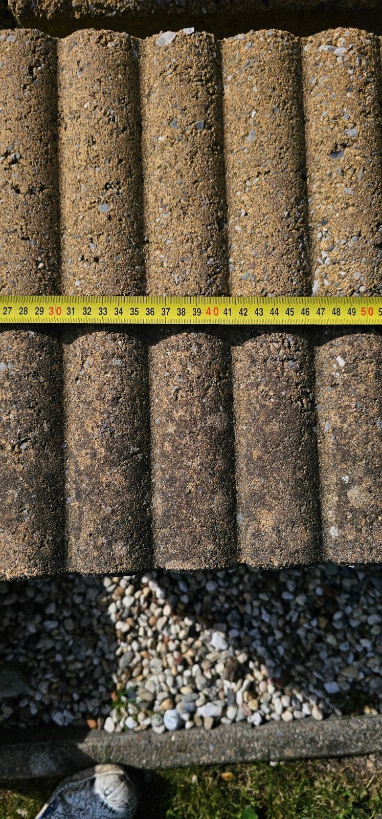 Palissaden blokken - Tuinafscheiding of border, Tuin en Terras, Grind, Keien en Split, Ophalen, Overige materialen, Gebruikt, Bruin