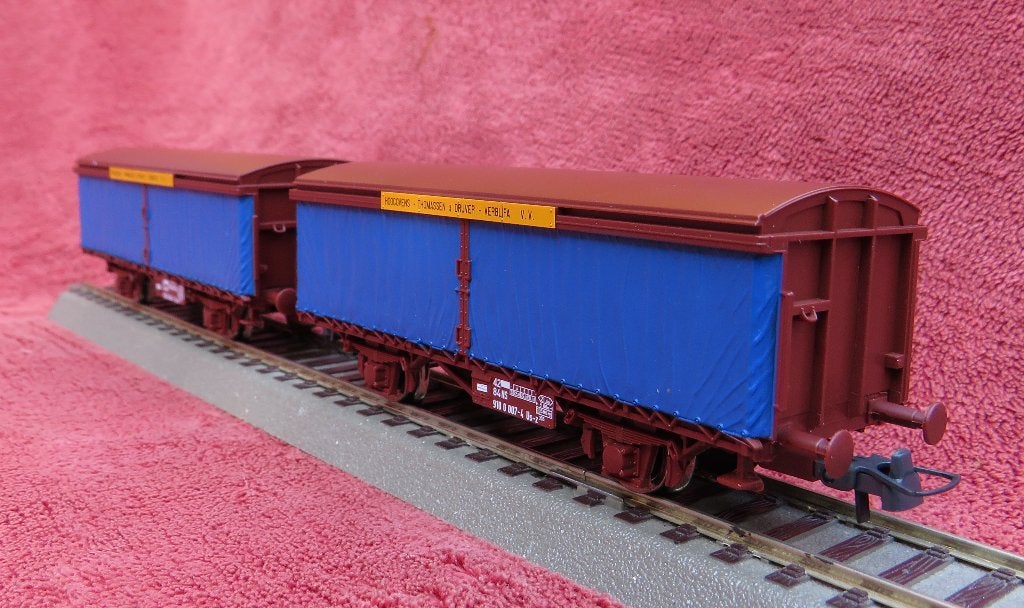 Roco 66054. NS Us-z, set zeilgordijnwagens, Gelijkstroom, Wagon, Ophalen of Verzenden, Roco