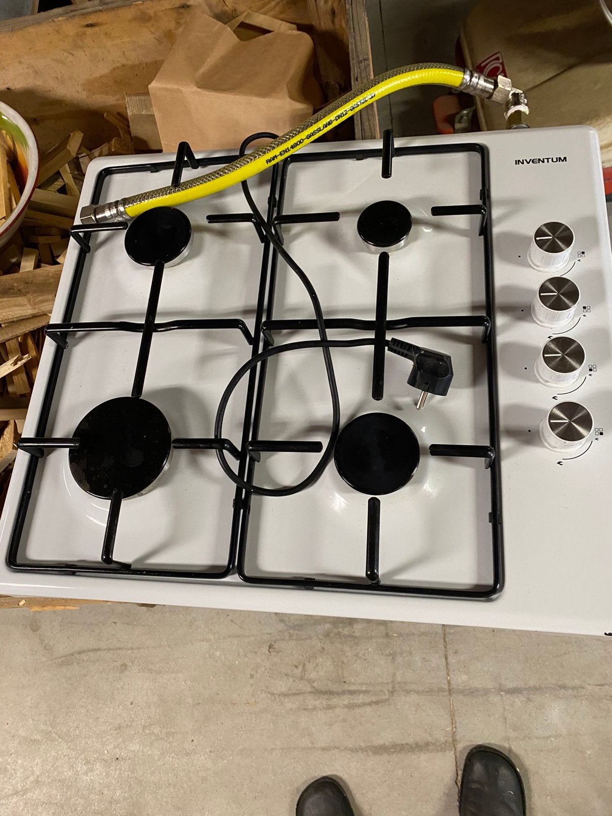 Kookplaat gas, Witgoed en Apparatuur, Ophalen, 4 kookzones, Zo goed als nieuw, Inbouw