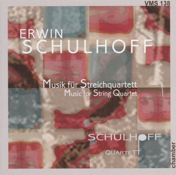 SCHULHOFF Music for string quartet CD VMS NIEUWSTAAT, Ophalen of Verzenden, Modernisme tot heden, Zo goed als nieuw, Kamermuziek