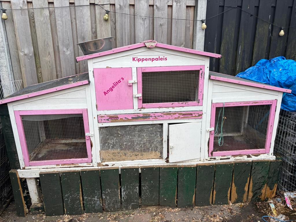 Gratis af te halen, konijnenhok, Ophalen, 110 cm of meer, Zo goed als nieuw, 90 cm of meer