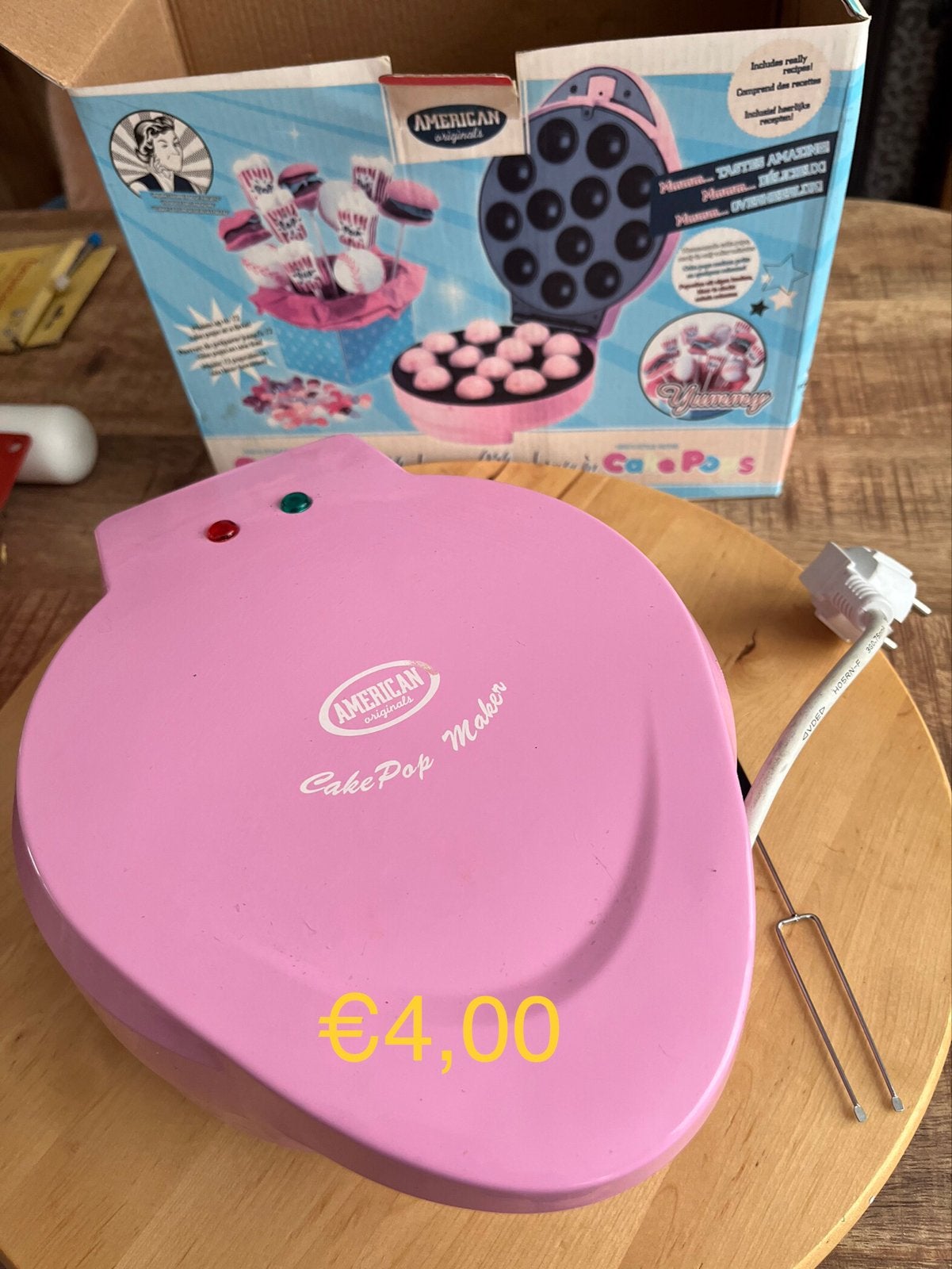 American Originals Cake Pop Maker - Roze, Ophalen of Verzenden, Zo goed als nieuw, Cupcakes, Bakvorm