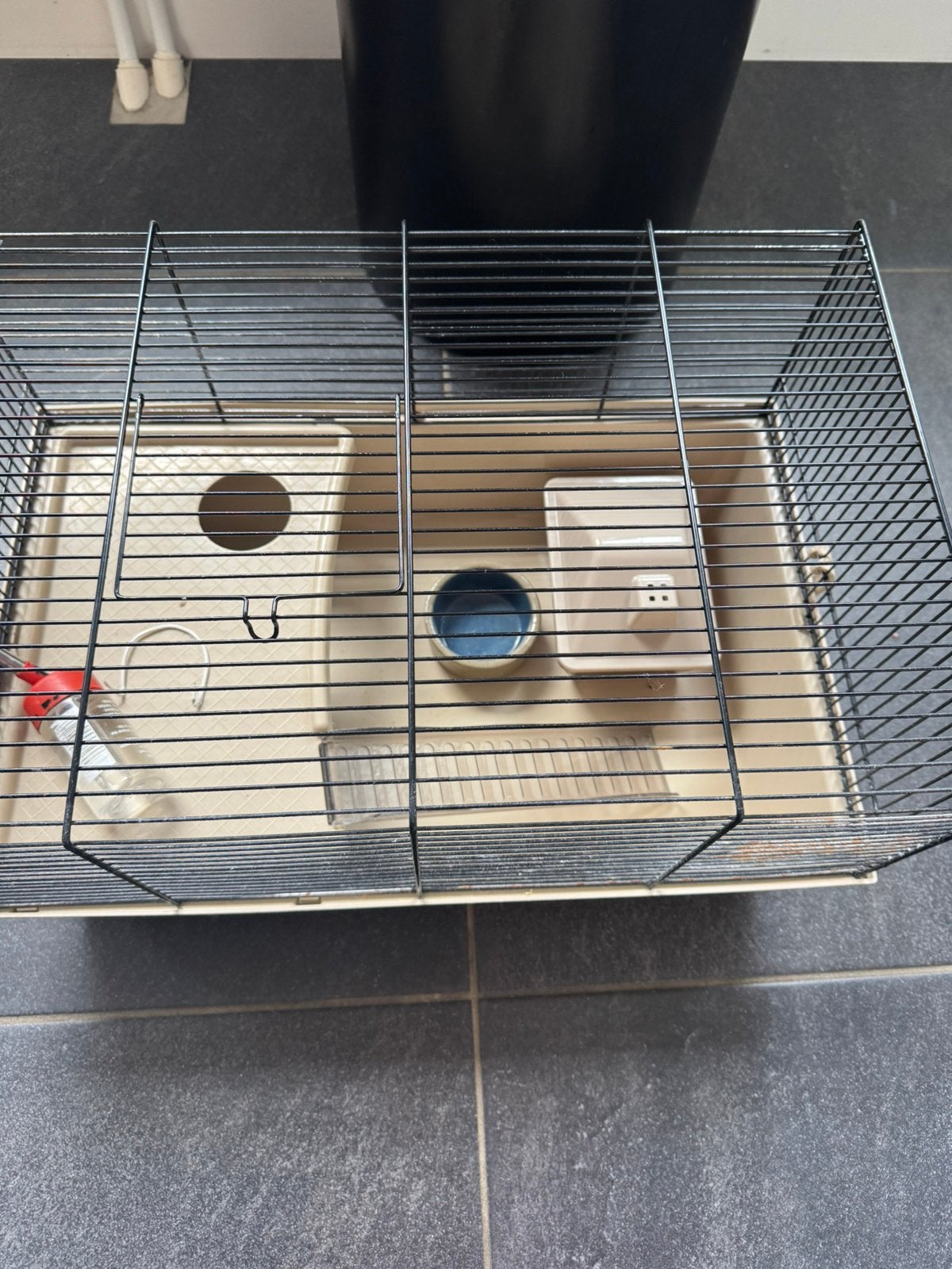 Hamsterkooi incl voer en speeltjes etc, Dieren en Toebehoren, Kooi, Gebruikt, Minder dan 75 cm, Hamster