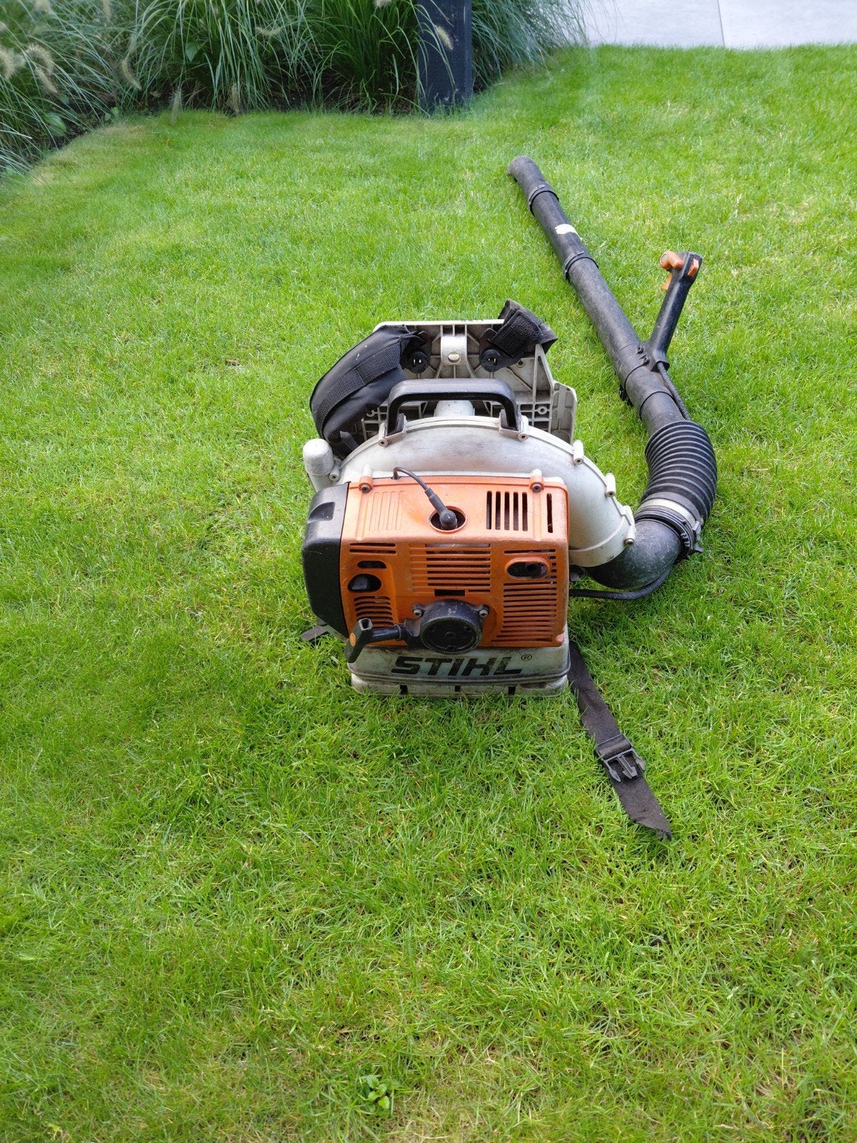 Stihl bladblazer 420 met extra lange blaaspijp, Ophalen, Gebruikt, Ruggedragen, Stihl
