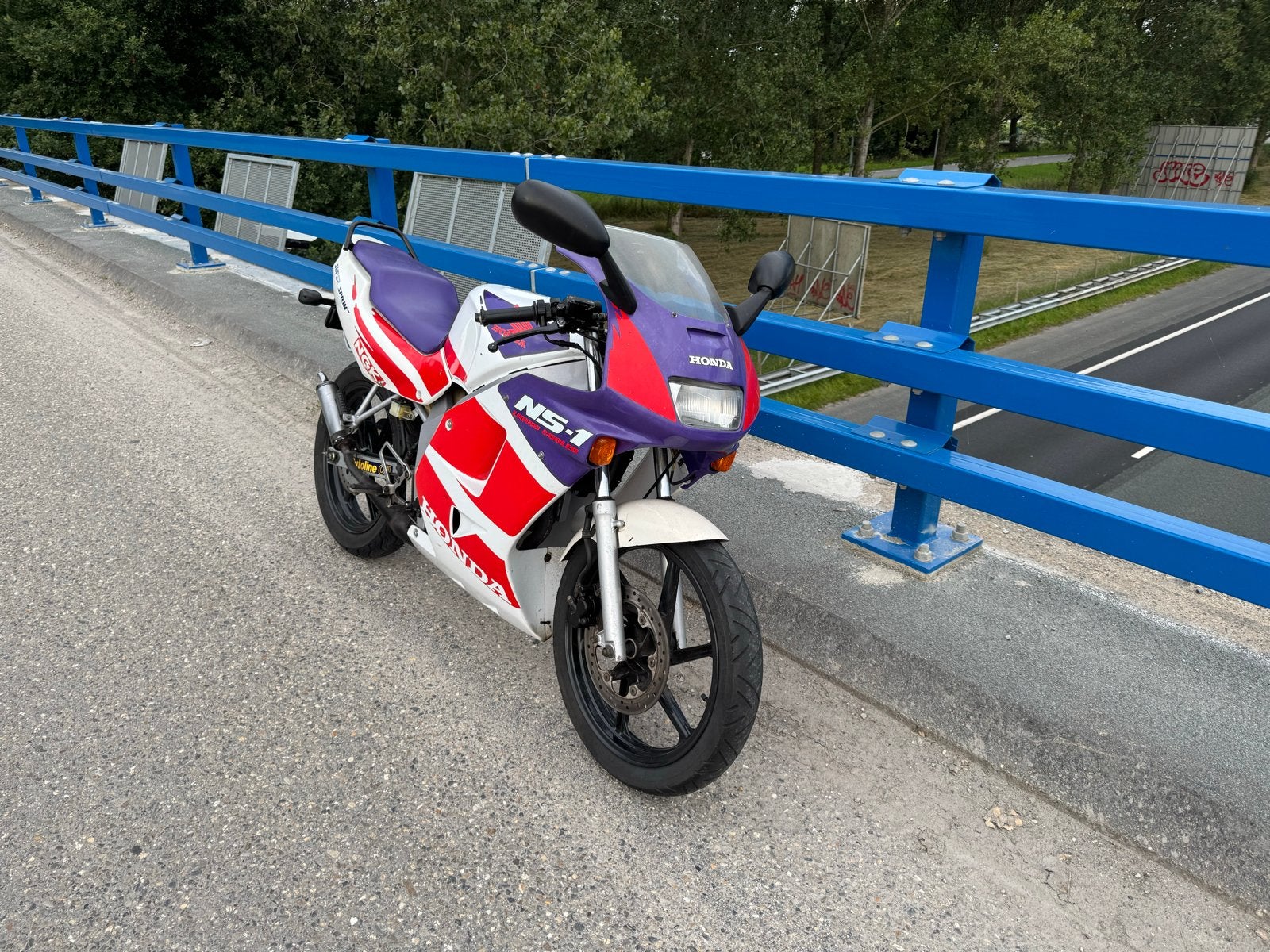 Honda NS-1 Bromfiets - Sportieve 74cc Schakelbrommer, Fietsen en Brommers, Ophalen, 6 versnellingen, Gebruikt, Overige modellen