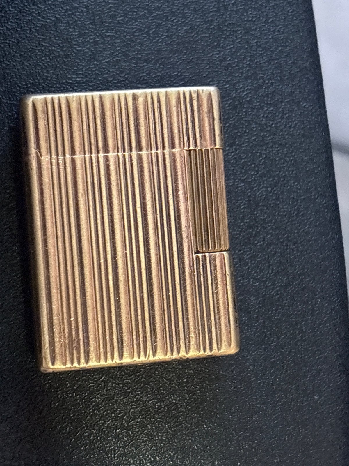Vintage S.T. Dupont Paris Aansteker Goudkleurig, Verzamelen, Rookartikelen, Aanstekers en Luciferdoosjes, Ophalen of Verzenden