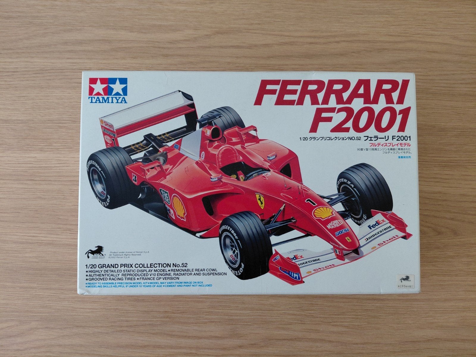 Tamiya Ferrari F2001 1/20, Auto, 1:32 tot 1:50, Nieuw, Ophalen of Verzenden