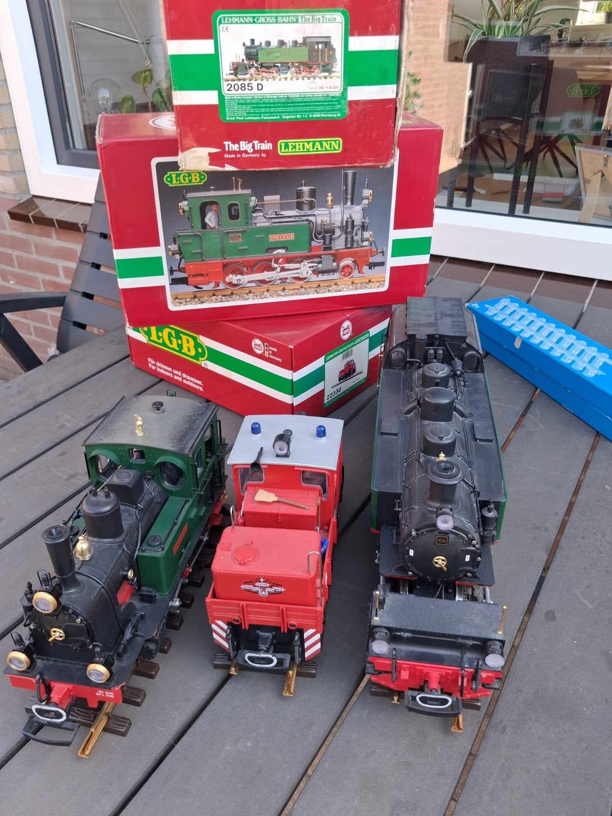 Lgb lokomotieven. Spreewald schoema mallet., Ophalen, Gebruikt, Gelijkstroom, Wagon