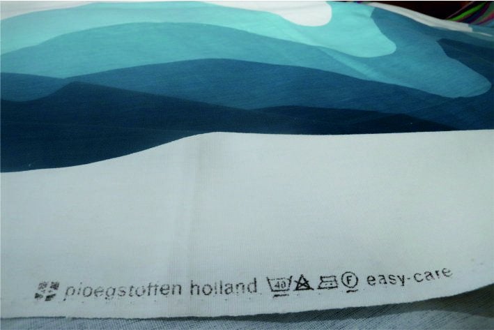 Blauwe ploegstof | Ploegstoffen Holland, easy-care, Ophalen, Blauw, 120 cm of meer, Katoen