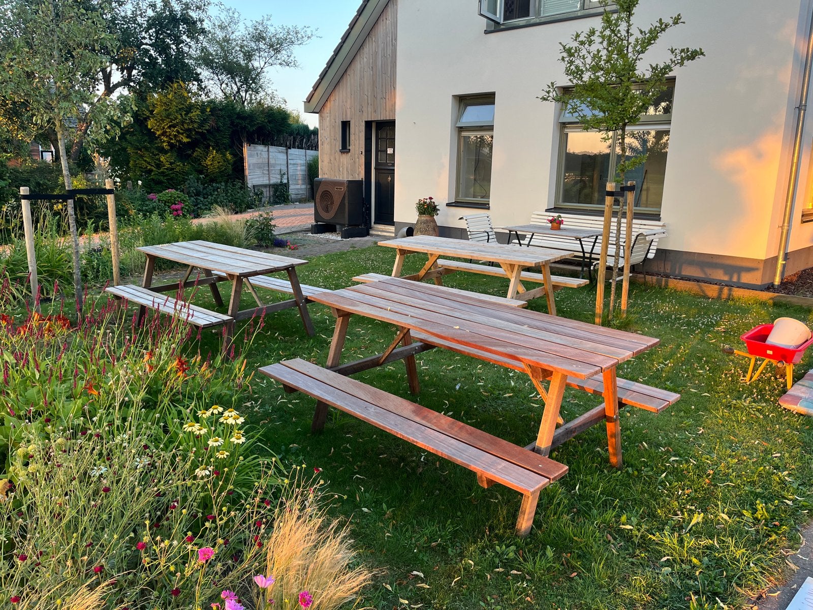 Picknickbank | Hardhout of Circulair | 3 soorten, Tuin en Terras, Picknicktafels, Ophalen, Nieuw, Rechthoekig, Hout