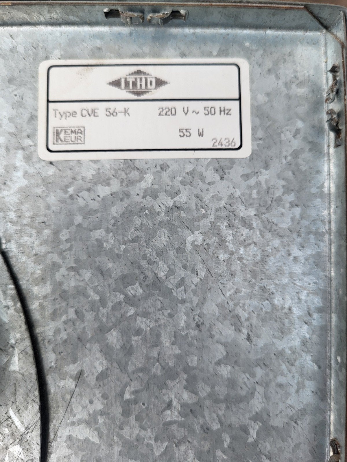 Itho CVE 56K mechanische ventilatiebox ventilatie box, Ophalen of Verzenden, Gebruikt, Ventilator en Afzuiger