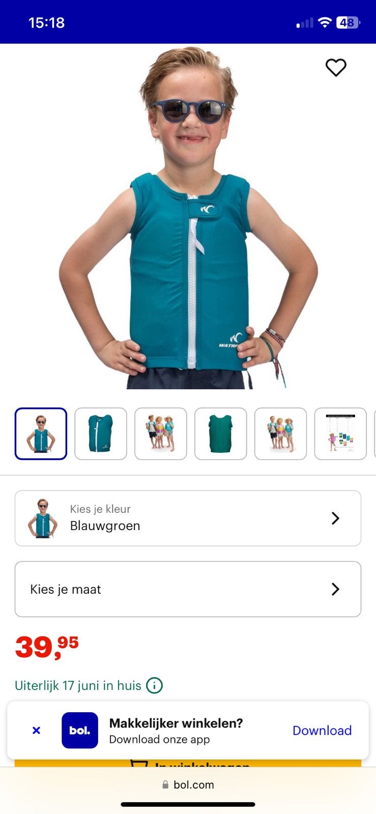 Kinderzwemvest, Kinderen en Baby's, Ophalen, Jongen of Meisje, Maat 128, Zo goed als nieuw