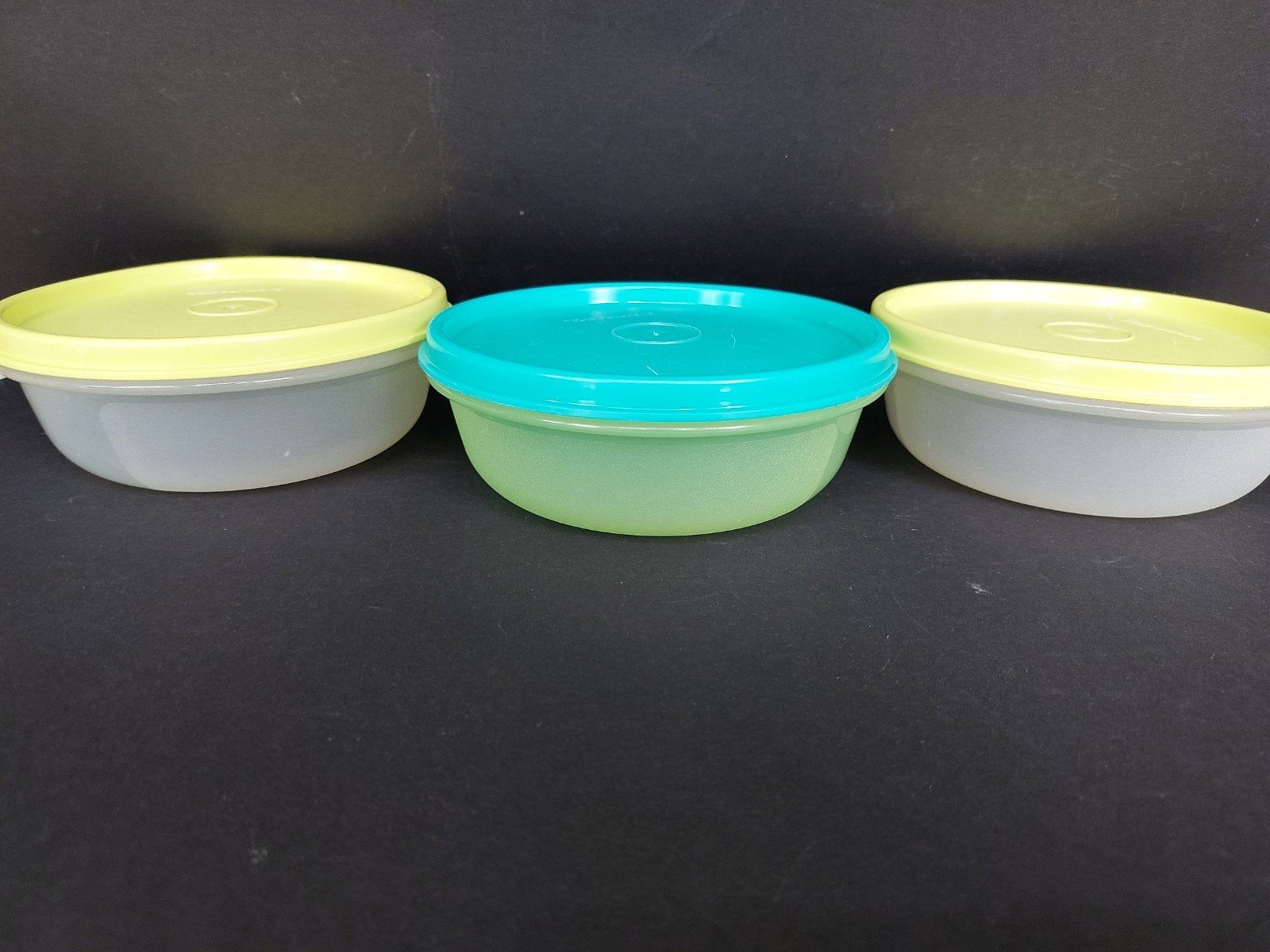 3 tupperware bakjes 300ml, Ophalen of Verzenden, Gebruikt, Bak of Kom