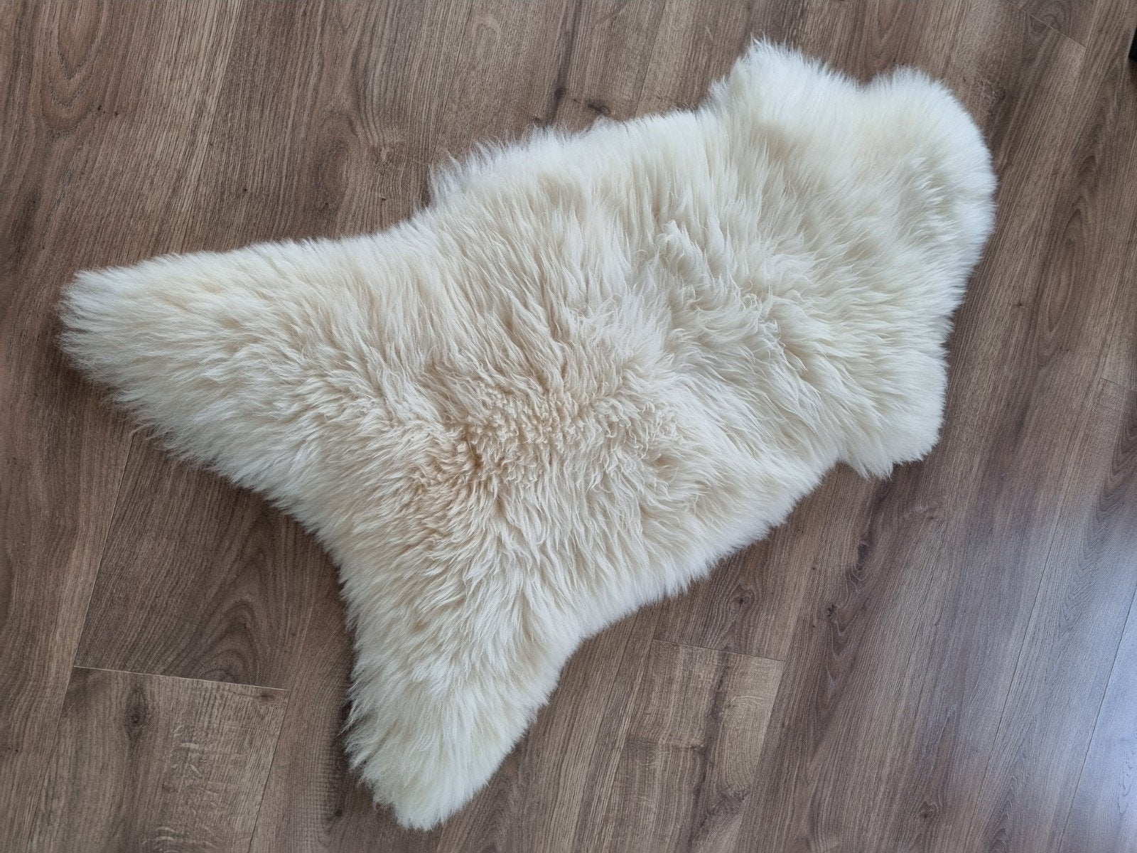 Schapenvacht kleed, Ophalen, 100 tot 150 cm, Wit, 50 tot 100 cm
