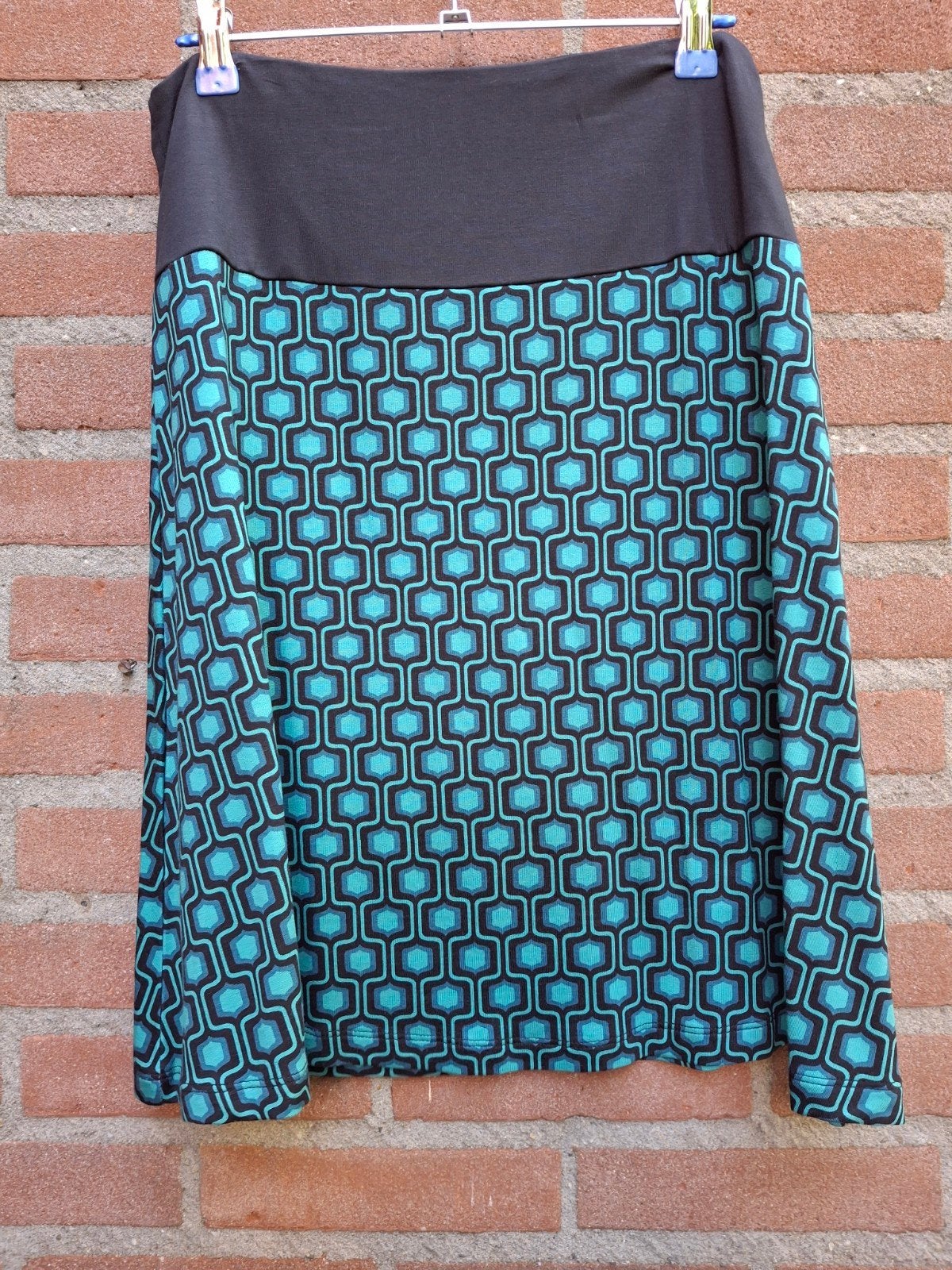 Lalamour rokje zwart turquoise M nieuw, Maat 38/40 (M), Zwart, Nieuw, Ophalen of Verzenden