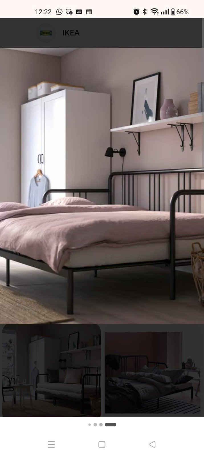 IKEA Fyresdal uitschuifbaar bedbank 80/160/200 cm, Ophalen of Verzenden