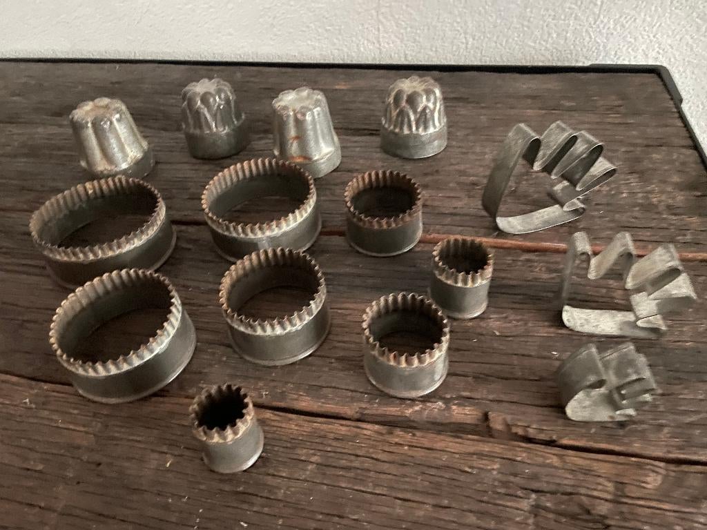 Brocante Bakvormpjes, Antiek en Kunst, Ophalen of Verzenden