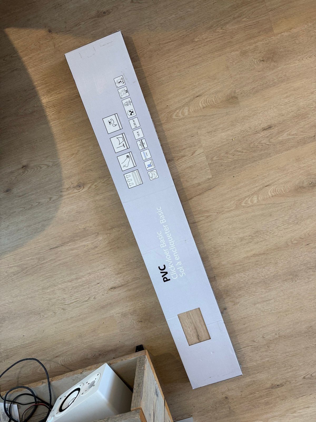 Click PVC Basic Bruin Eiken Houtlook (1 pak), Huis en Inrichting, Stoffering | Vloerbedekking, Ophalen, Overige typen, Nieuw, Licht eiken