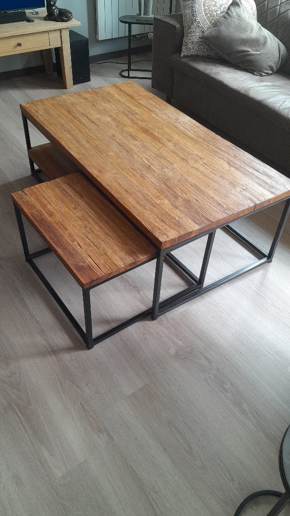 salontafel, Ophalen, Gebruikt, 100 tot 150 cm, Teakhout