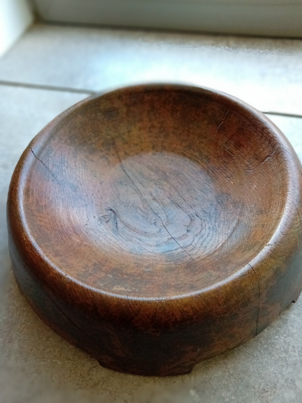 Houten schaal kunst Erik Vos, Ophalen